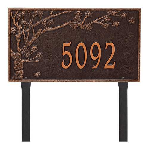 Whitehall Personalized Spring Blossom Plaque - Estate - Lawn - 1 Line