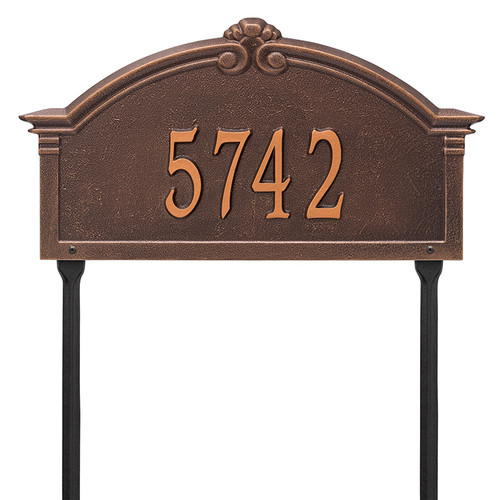 Whitehall Personalized Roselyn Arch Plaque - Grande - Lawn- 1 Line
