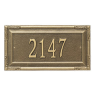 Whitehall Personalized Gardengate Plaque - Grande - Wall - 1 line