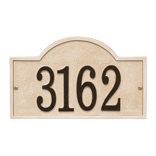 Whitehall Personalized Stonework Plaque - Arch - 1 Line