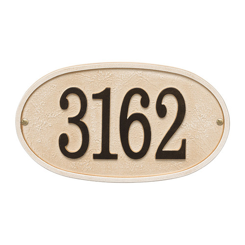 Whitehall Personalized Stonework Plaque - Oval- 1 Line