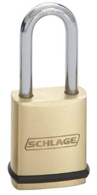 Schlage Portable Locks Heavy Duty Performance Brass Padlock KS23 Conventional Key In Knob No Cylinder