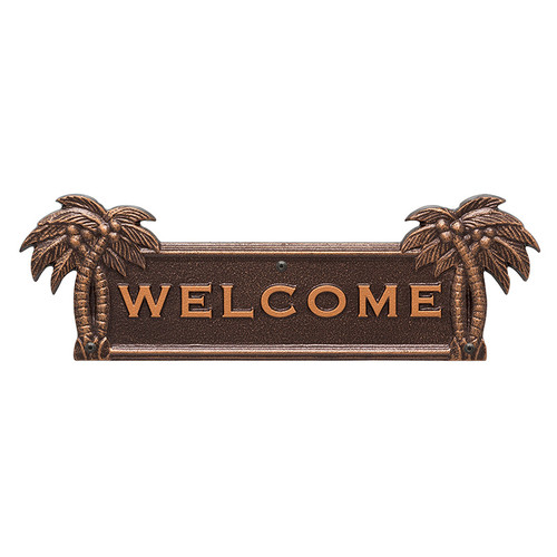 Whitehall Palm Tree Welcome Plaque