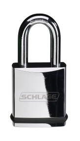 Schlage Portable Locks Heavy Duty Performance Chrome Plated Brass Padlock KS11 Small Format Interchangeable Core SFIC No Cylinder
