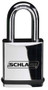 Schlage Portable Locks Heavy Duty Performance Chrome Plated Brass Padlock KS11 Small Format Interchangeable Core SFIC No Cylinder