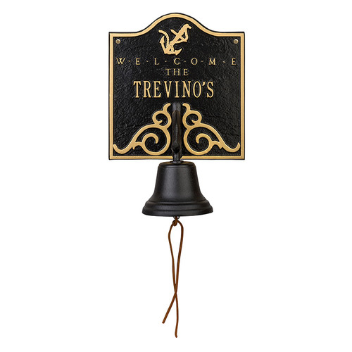 Whitehall Personalized Anchor Bell Welcome Plaque