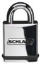 Schlage Portable Locks Heavy Duty Performance Chrome Plated Brass Padlock KS41 Small Format Interchangeable Core SFIC No Cylinder