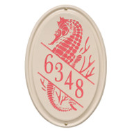 Whitehall Personalized Sea Horse Ceramic Vertical Plaque
