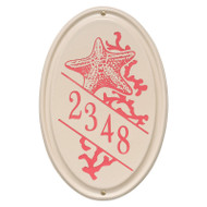 Whitehall Personalized Star Fish Ceramic Oval Plaque
