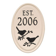Whitehall Bird Established Ceramic Personalized Plaque