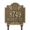 Whitehall Monogram Address Personalized Plaque Lawn - 2 Lines