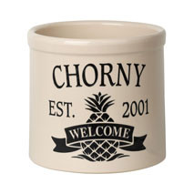 Whitehall Personalized Pineapple Established / Welcome 2 Gallon Crock