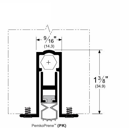 Pemko Automatic Door Bottom 411 Apkl Lockandhinge Com
