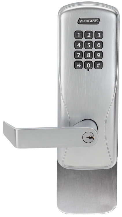 Schlage Electronic CO 100 Series Rights on Lock Manually Programmable Standalone Offline Locks Exit Trim - Mortise