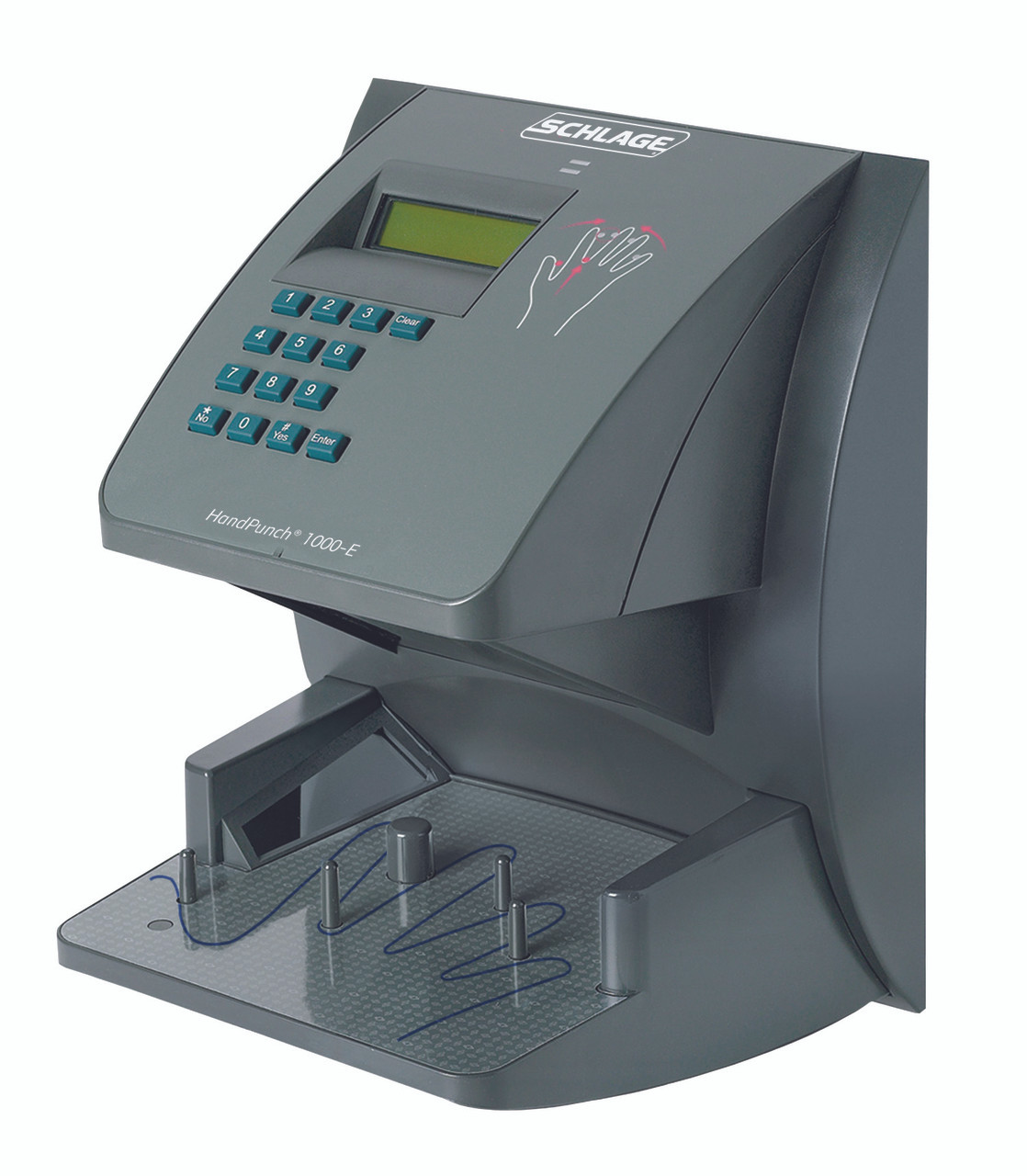 Schlage Handpunch BioMetric Terminals F Series Break Compliant HandPunch 1000 with Ethernet, memory for 100