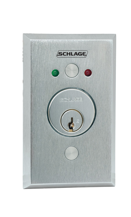 Schlage Electronic Access and Releasing Devices 650 Series Heavy Duty KeySwitches Stainless Steel 2-3/4" x 4-1/2" Plate with Innovative magnetic spring technology - 653