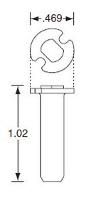 Schlage Cylinder, Key-in-Knob/Lever Tailpiece for ND Lockset.