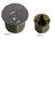 Schlage Cylinders Deadbolts Miscellaneous Parts, B600/700-Series Dummy cylinder faceplate and outside housing - B610-024