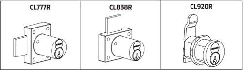 Schlage CL-Series Conventional Complete Keyed Locks Primus XP/ Primus Controlled Access Door cabinet lock, 6-pin cylinder, 1 bolt throw XP - CL174PB-XP