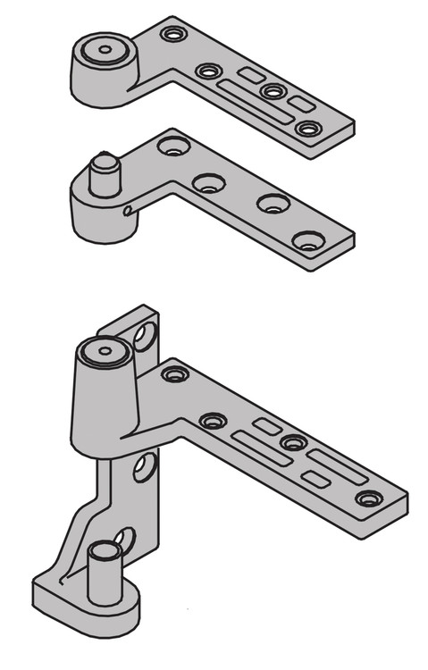 Ives 7200 Series Pivots Fire Rated 3/4" Offset Bottom Pivot 500 Pound Rating - 7215F BTM