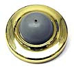 Ives Wall Bumpers Wall Bumpers Convex Rubber Bumper Packed with Wood Screw and Plastic Anchor - WS401CVX