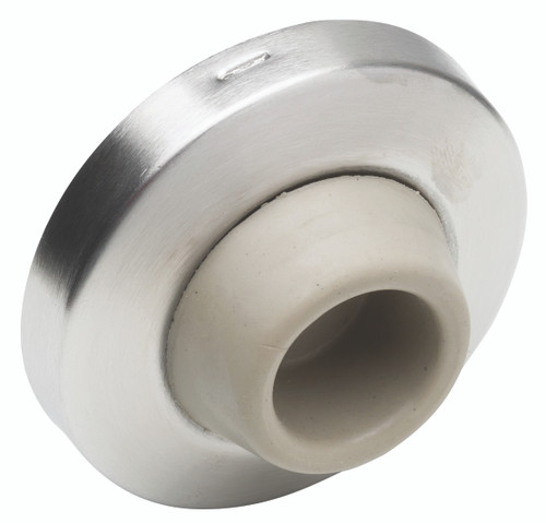 Ives Wall Bumpers Wall Bumpers Concave Rubber Bumper, Avoids Damage to Locks with Projecting Buttons, Packed with Wood Screw and Plastic Anchor - WS406CCV
