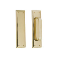 BRASS Accents Quaker Push & Pull Plate Collection 2-3/4" x 10"