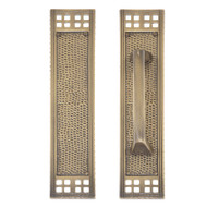 BRASS Accents Arts & Crafts Push & Pull Plate Collection 2-1/2" x 11-1/4"