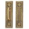 BRASS Accents Renaissance Door Push / Pull Plate Nantucket 3-3/4" x 13-7/8"