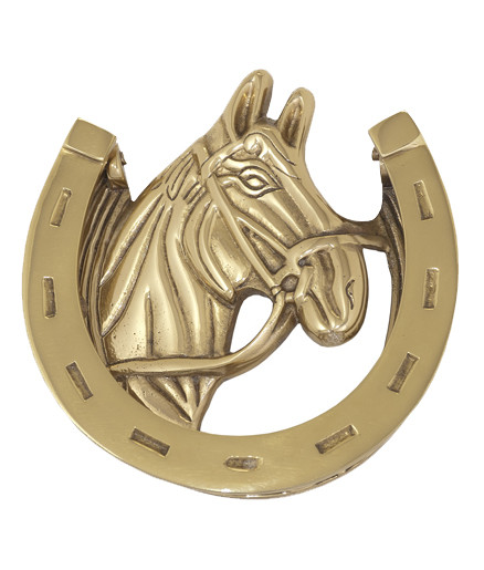 BRASS Accents Horse Door Knocker 5-3/8"