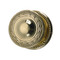 BRASS Accents Laurel Collection Knob / Lever Set - 2-1/8" bore - surface mount