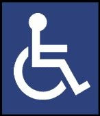 6 inch International Handicap Symbol
