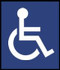 6 inch International Handicap Symbol