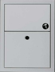 Partition Mounted Dual Access Napkin Disposal