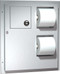 DUAL ACCESS TOILET TISSUE DISPENSER WITH NAPKIN DISPOSAL