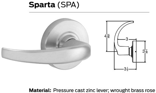 Schlage ND Series Vandlgard Grade 1 Cylindrical Locks - Sparta