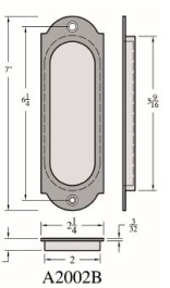 Pocket Door Flush Pull - A2002B
