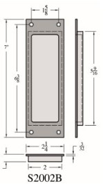 Accurate Pocket Door Flush Pull - S2002B