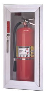 Semi-Recessed Fire Extinguisher Cabinet