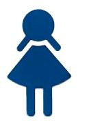 Restroom Door Sign Girl Symbol