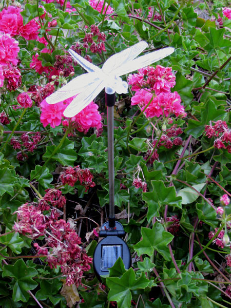 Dragonfly Solar Color Changing Stake Lights For Garden Set Of 2