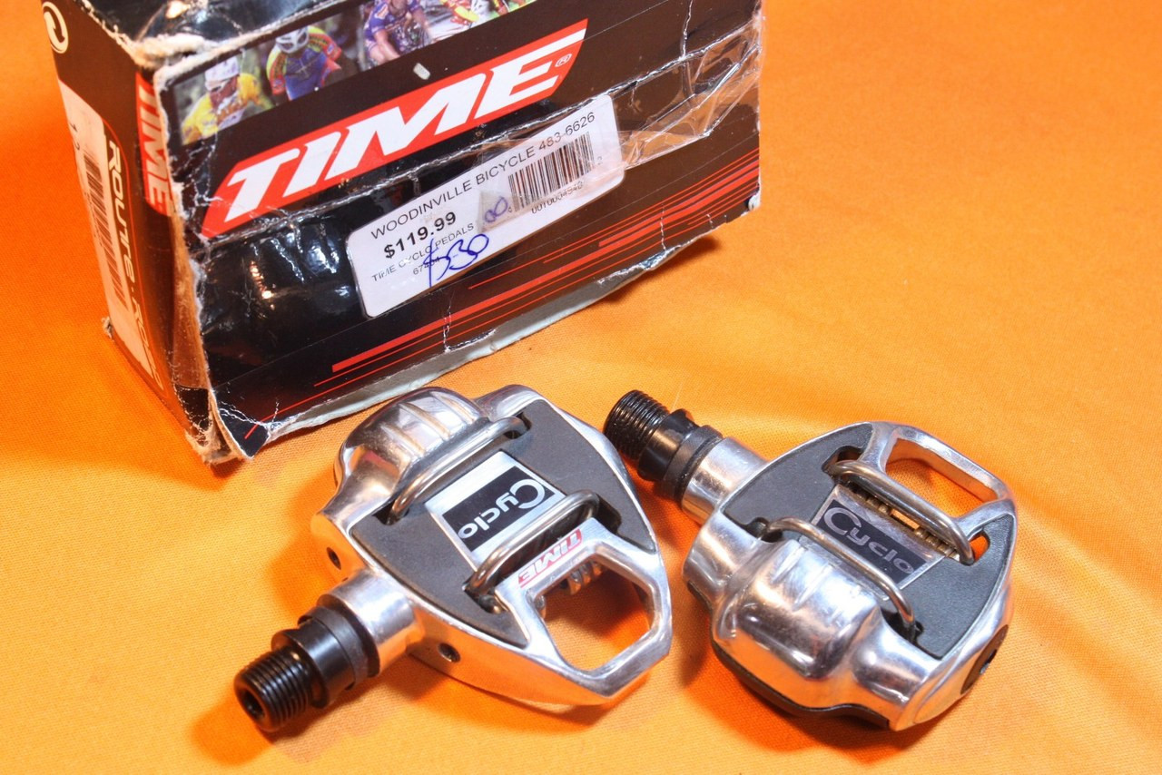 time bicycle pedals