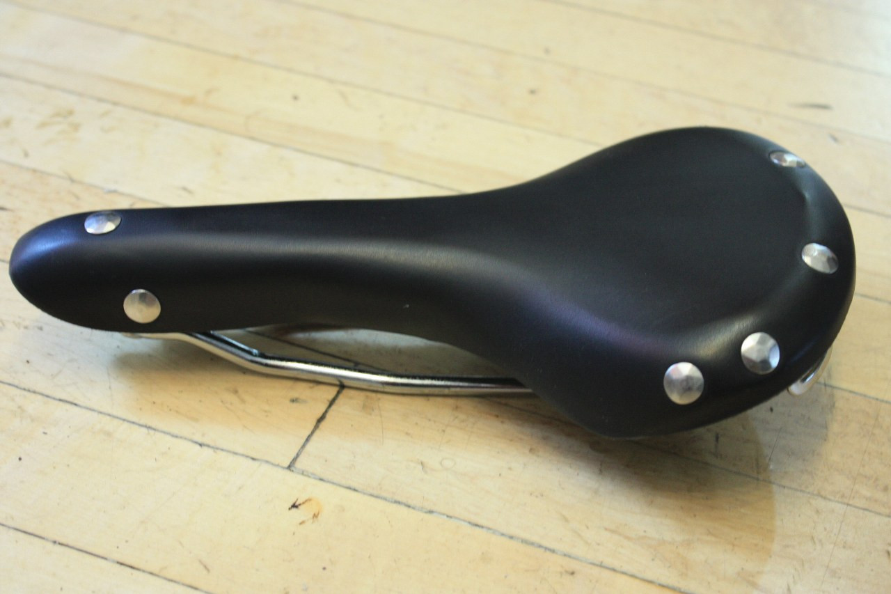 orange bike saddle