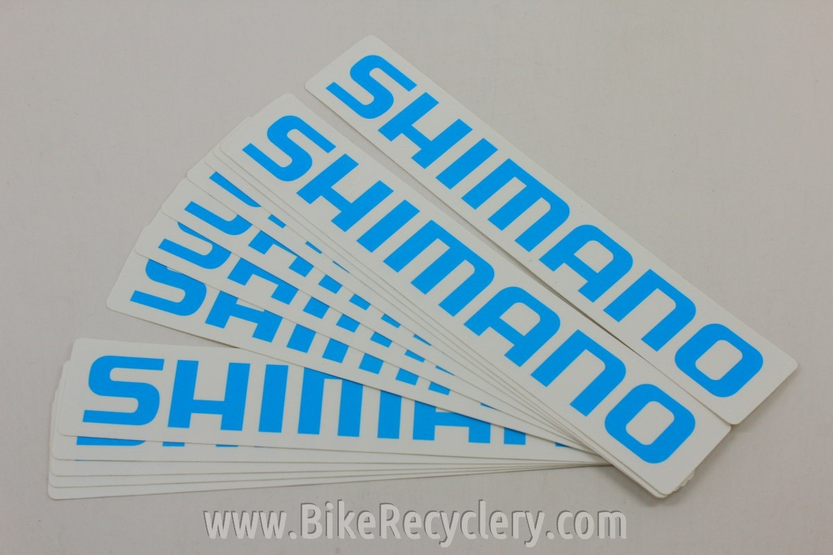Shimano Sticker Blue White 8 5 X 1 5 Free Shipping Bike Recyclery