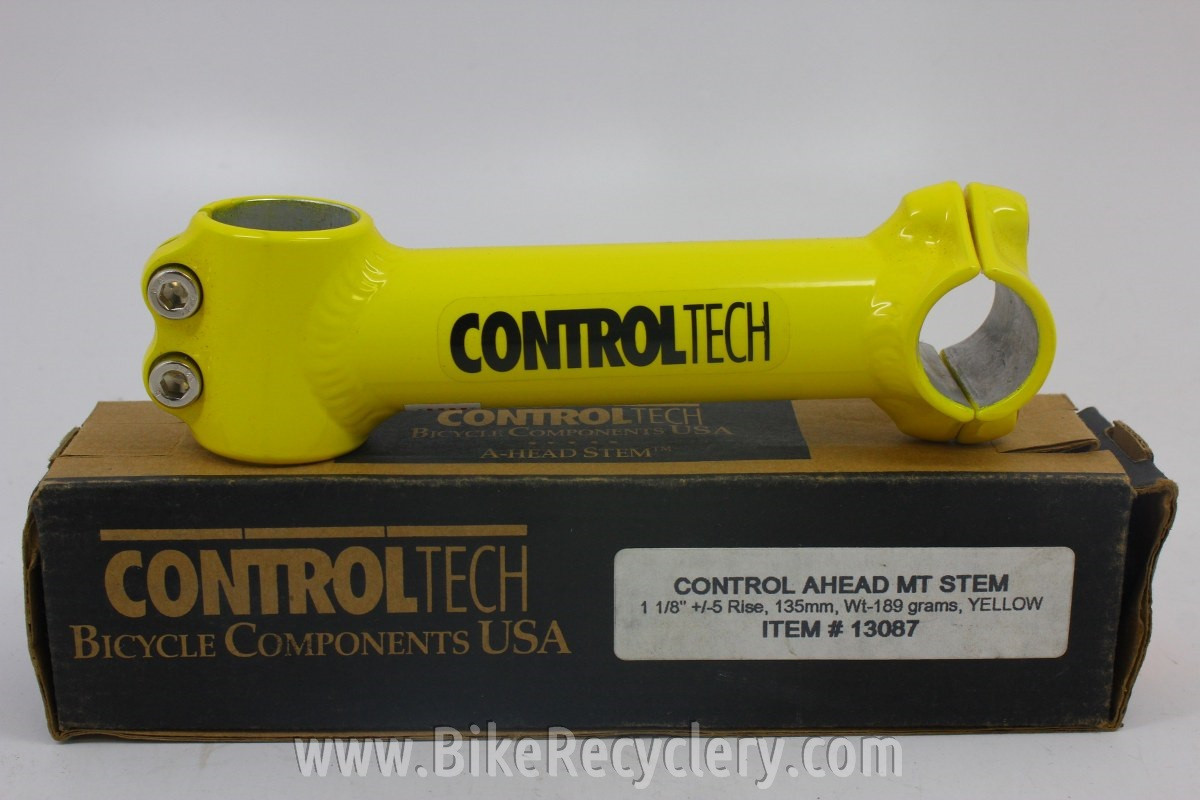 yellow bike stem