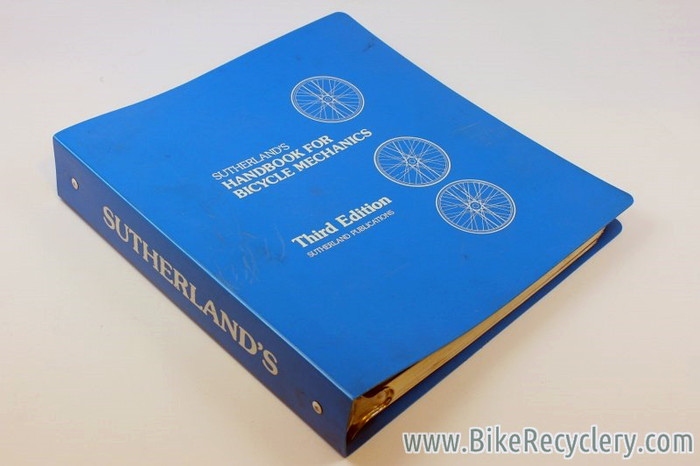 Vintage Sutherland's Handbook For Bicycle Mechanics 3rd