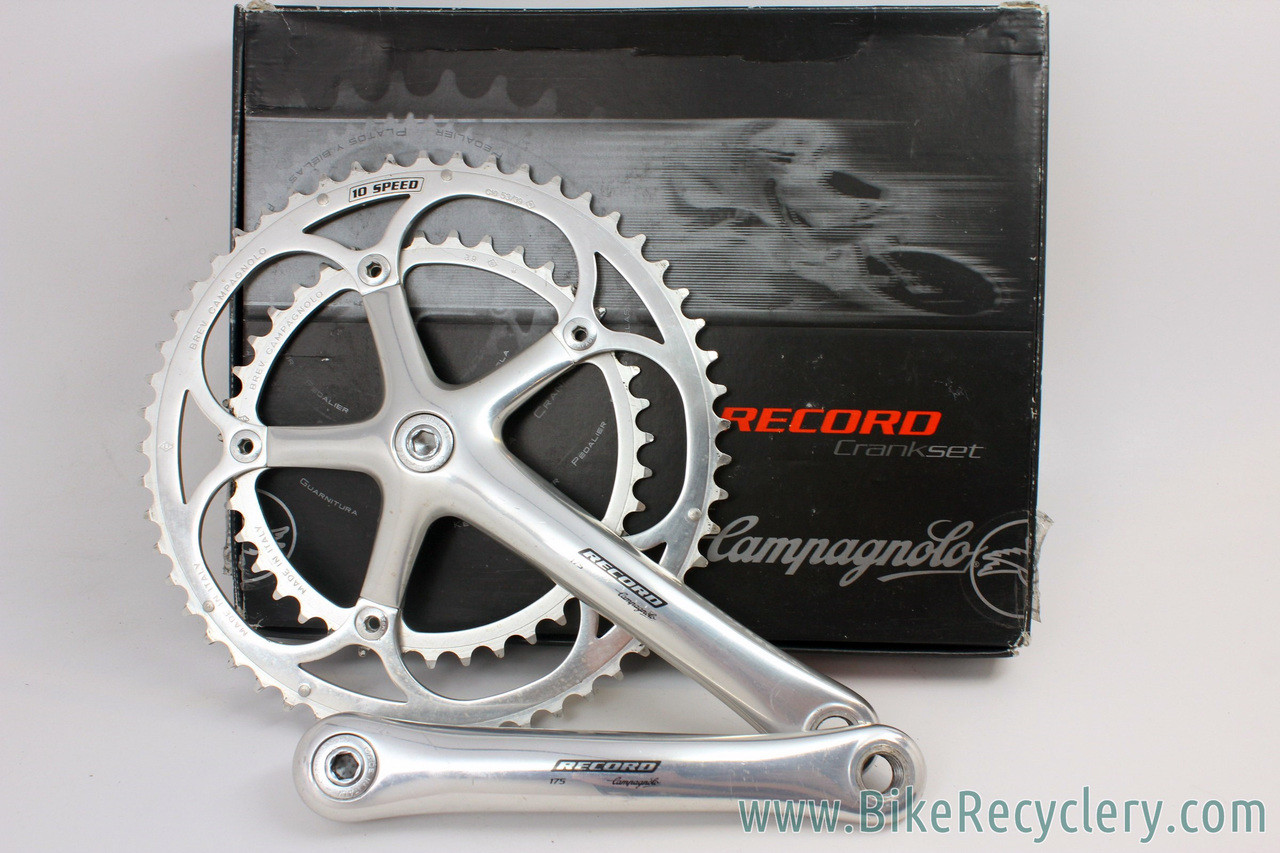 Campagnolo Record 10 Speed Crankset: 175mm - 53/39t -FC02-RE (Used