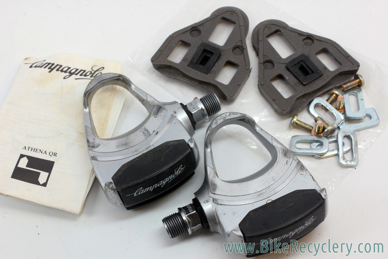 Campagnolo Athena Clipless Pedals PD12AT QR Cleats 1990's Bike