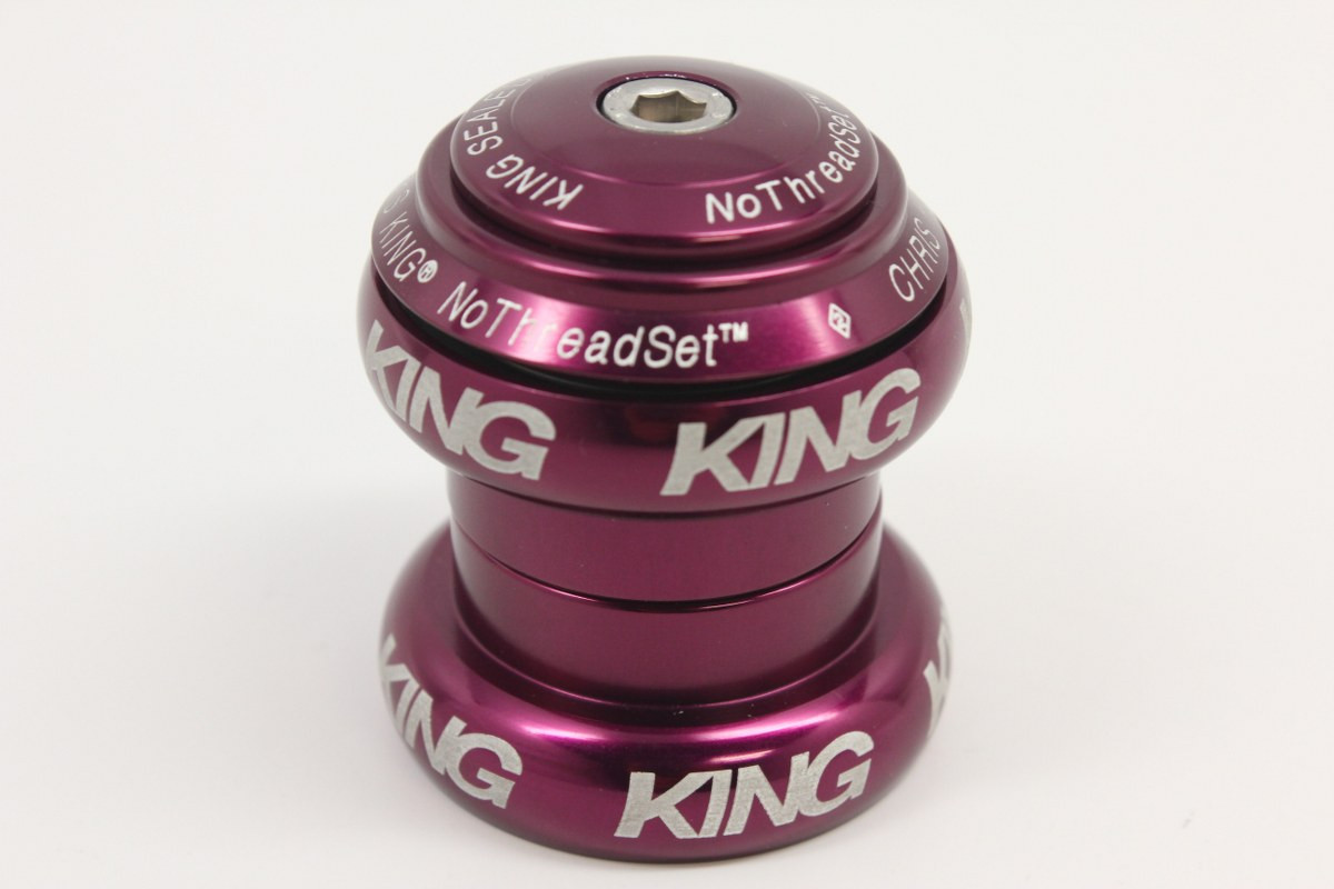 purple chris king headset