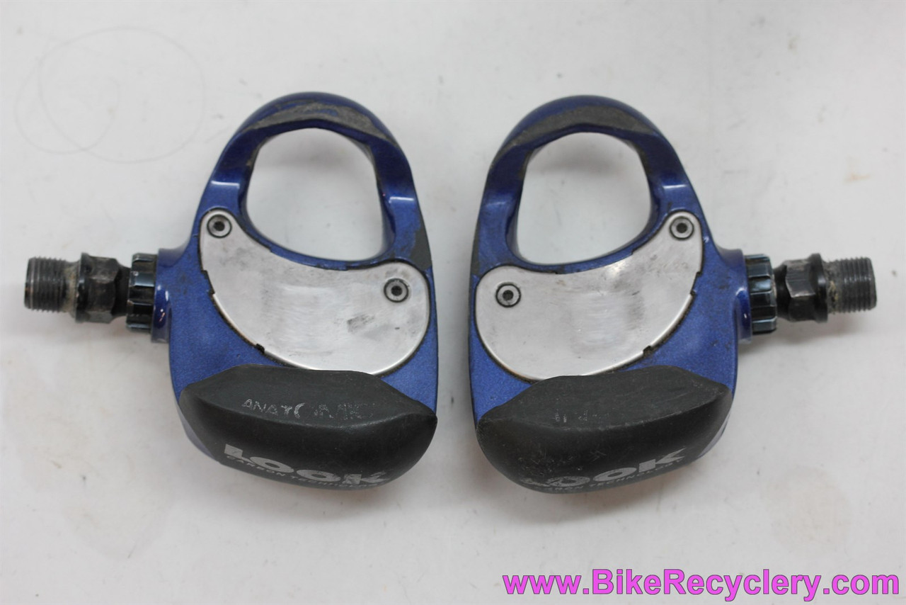 Look Carbon PP256 Delta Clipless Pedals: Blue (EXC+) - Bike Recyclery